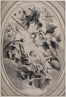 KG 17619
<br/>
Apotheose van koning James I
<br/>
<em>Vorsterman, Lucas (II) (1624-1666/1667)</em>